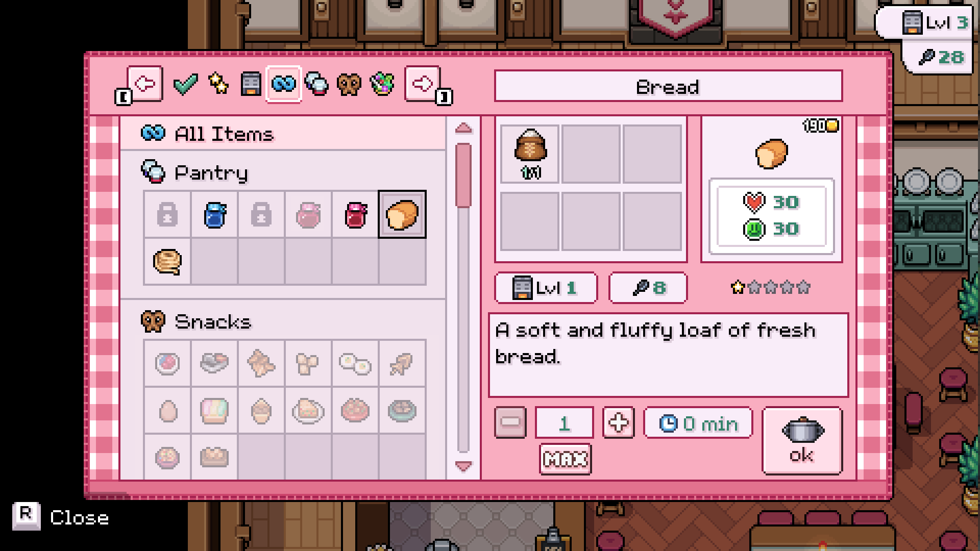 Gift Guide scene from Fields of Mistria