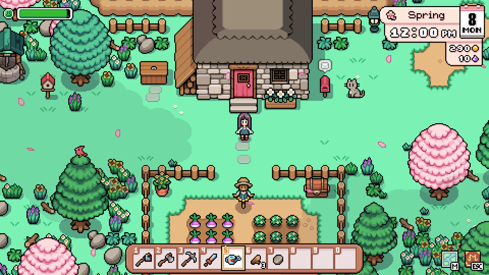Farm Layout Guide scene from Fields of Mistria